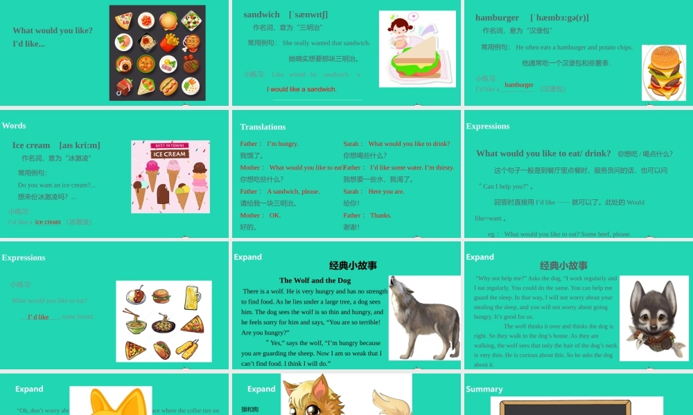 五年级英语上册 Unit 3 What would you like（第1课时）课件 人教PEP版-人教PEP小学五年级上册英语课件