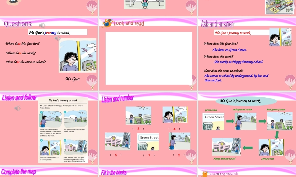 五年级英语上册 Unit 2 Going to school（第3课时）课件 牛津上海版-牛津上海版小学五年级上册英语课件