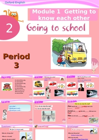 五年级英语上册 Unit 2 Going to school（第3课时）课件 牛津上海版-牛津上海版小学五年级上册英语课件