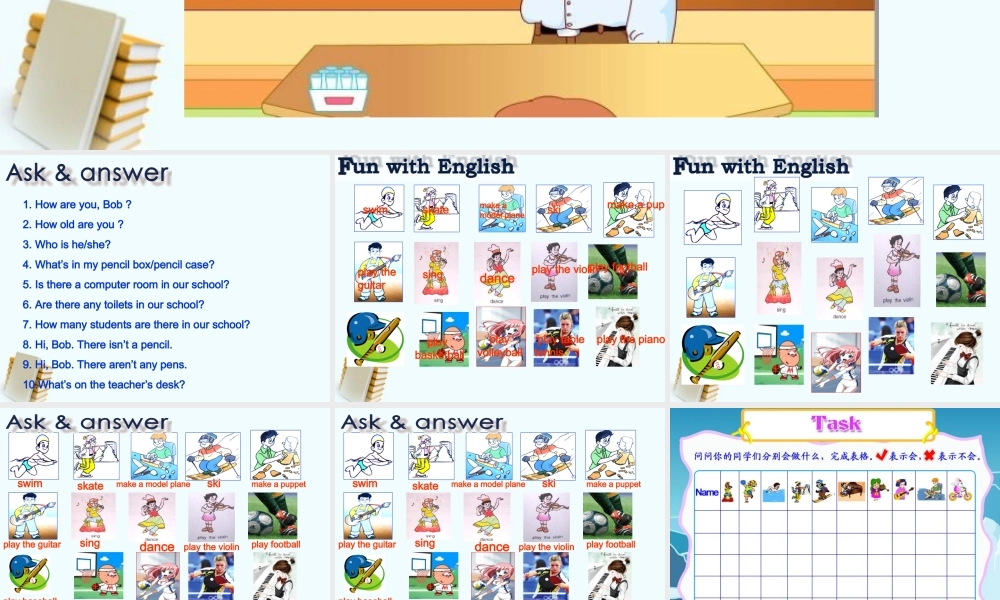 五年级英语上册 Unit 3 第二课时课件 苏教牛津版