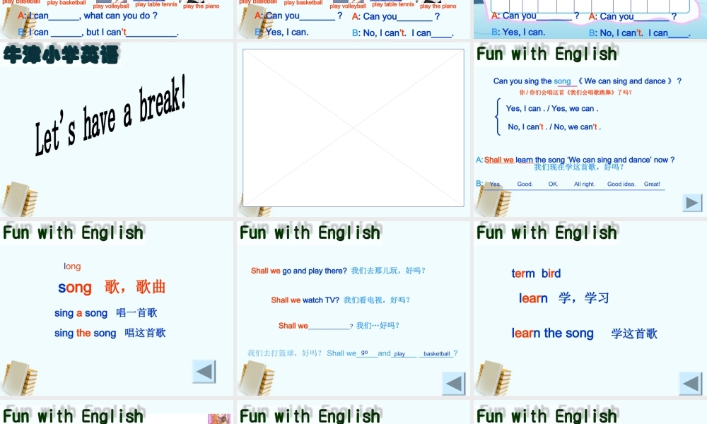 五年级英语上册 Unit 3 第二课时课件 苏教牛津版