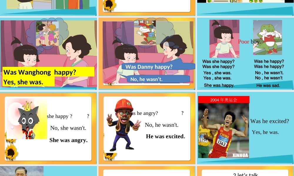 五年级英语上册 Unit 2 Lesson 2 Was he happy课件1 鲁科版-鲁科版小学五年级上册英语课件