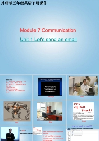 五年级英语下册 Module7 Unit1(2)课件 外研版