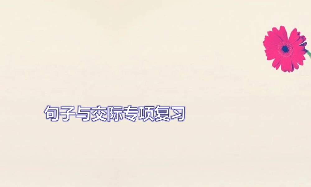 五年级英语上册 句子与交际专项复习习题课件 人教PEP版-人教PEP小学五年级上册英语课件