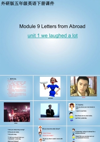 五年级英语下册 Module9 Unit1(2)课件 外研版