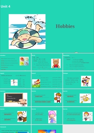五年级英语上册 Unit 4 Hobbies（第1课时）课件 （新版）牛津版-（新版）牛津版小学五年级上册英语课件