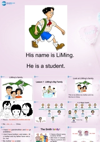 五年级英语上册《Lesson 1 Li Ming’s Big Family》课件 冀教版