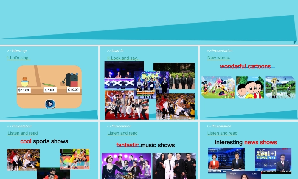 五年级英语上册 Unit 5 TV Shows（Lesson 1）课件 人教新起点-人教新起点小学五年级上册英语课件