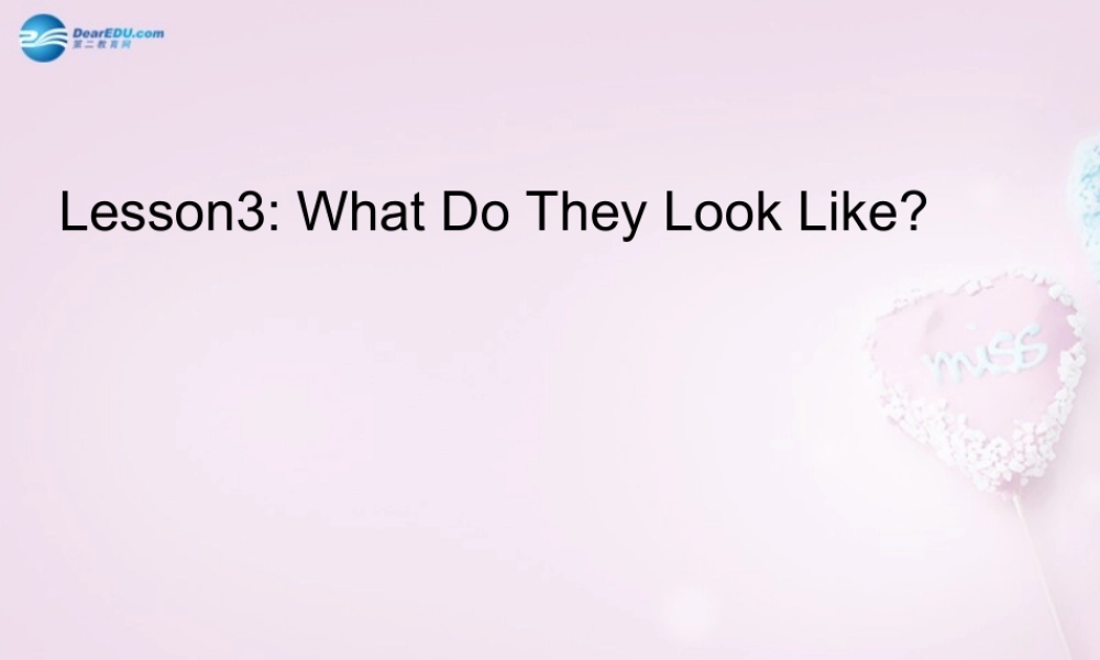 五年级英语上册《Lesson 3 What Do They Do》课件1 冀教版