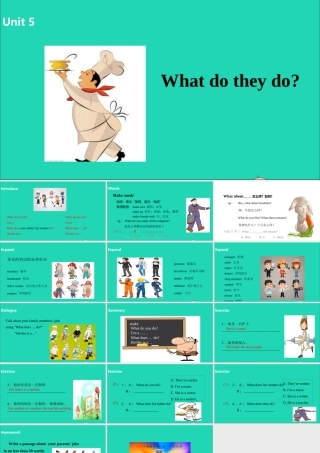 五年级英语上册 Unit 5 What do they do（第2课时）课件 （新版）牛津版-（新版）牛津版小学五年级上册英语课件