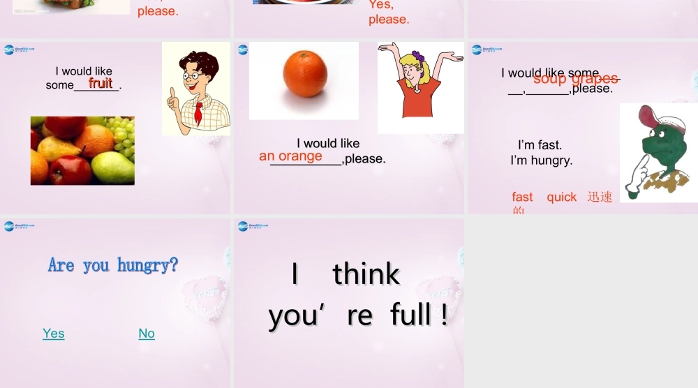 五年级英语上册《Lesson 5 Who is hungry》课件 冀教版
