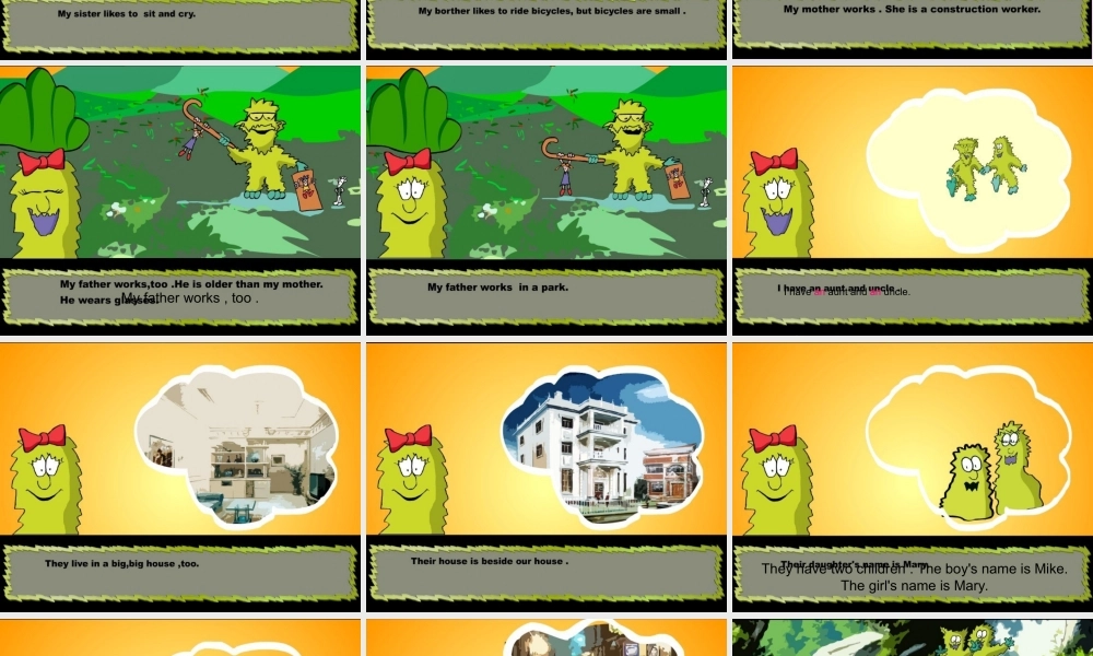 五年级英语上册《Lesson 6 Middy’s Family 》课件 冀教版