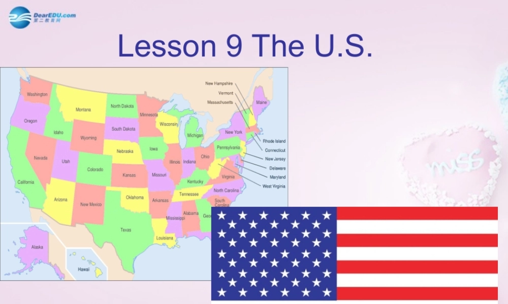 五年级英语上册《Lesson 9 The U.S》课件1 冀教版