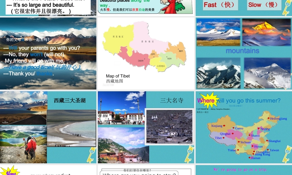 五年级英语下册 unit 6 my holiday课件5 陕旅版-陕旅版小学五年级下册英语课件