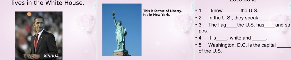 五年级英语上册《Lesson 9 The U.S》课件5 冀教版