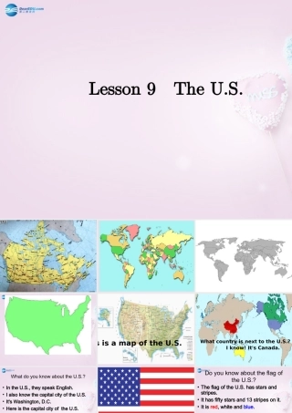 五年级英语上册《Lesson 9 The U.S》课件5 冀教版