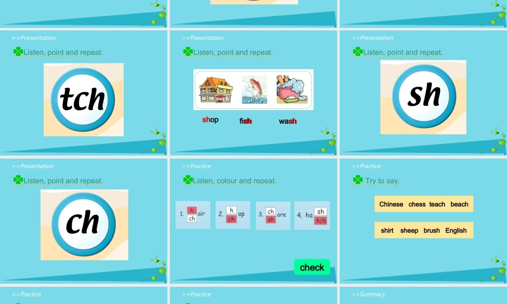 五年级英语上册 Unit 6 Chores（Let’s Spell）课件 人教新起点-人教新起点小学五年级上册英语课件