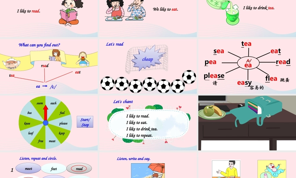 五年级英语上册 Unit 2 My week Part A 第3课时备用课件+素材 人教PEP