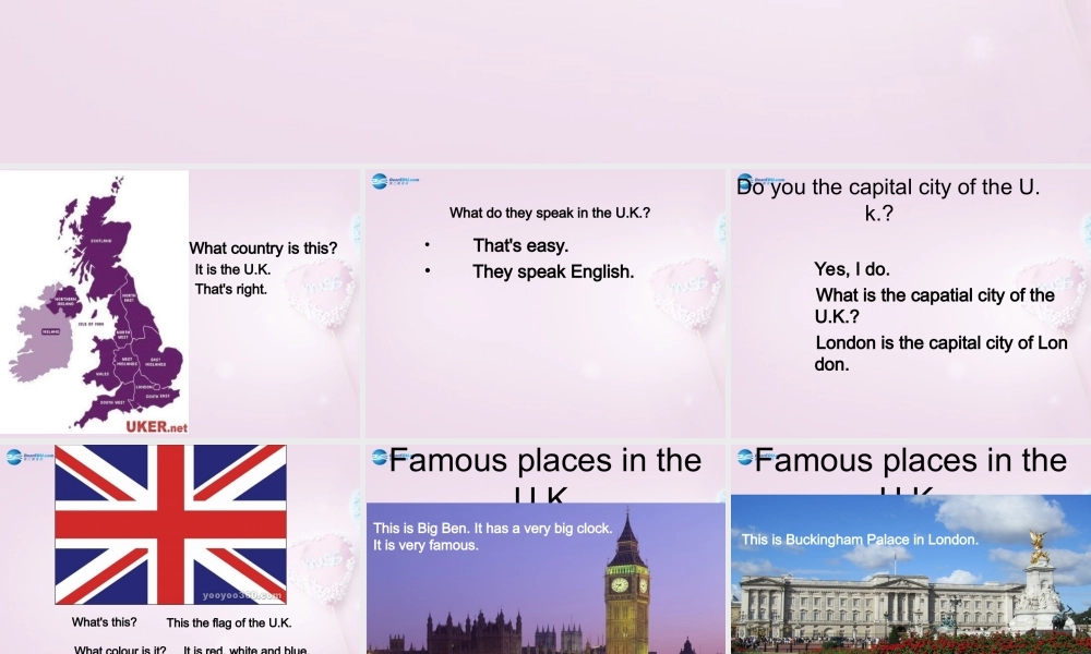 五年级英语上册《Lesson 10 The U.K》课件3 冀教版