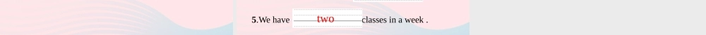 五年级英语上册 Unit 2 My week Part A（2）Let’s learn Let’s play作业课件 人教PEP-人教PEP小学五年级上册英语课件