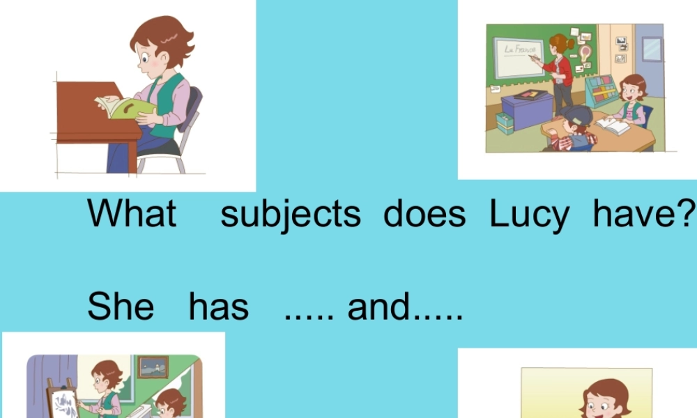 五年级英语上册 Unit 4 Lesson 1 Lucy is in a new school课件 鲁科版-鲁科版小学五年级上册英语课件