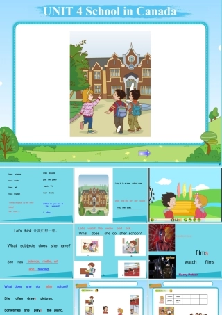 五年级英语上册 Unit 4 Lesson 1 Lucy is in a new school课件3 鲁科版-鲁科版小学五年级上册英语课件