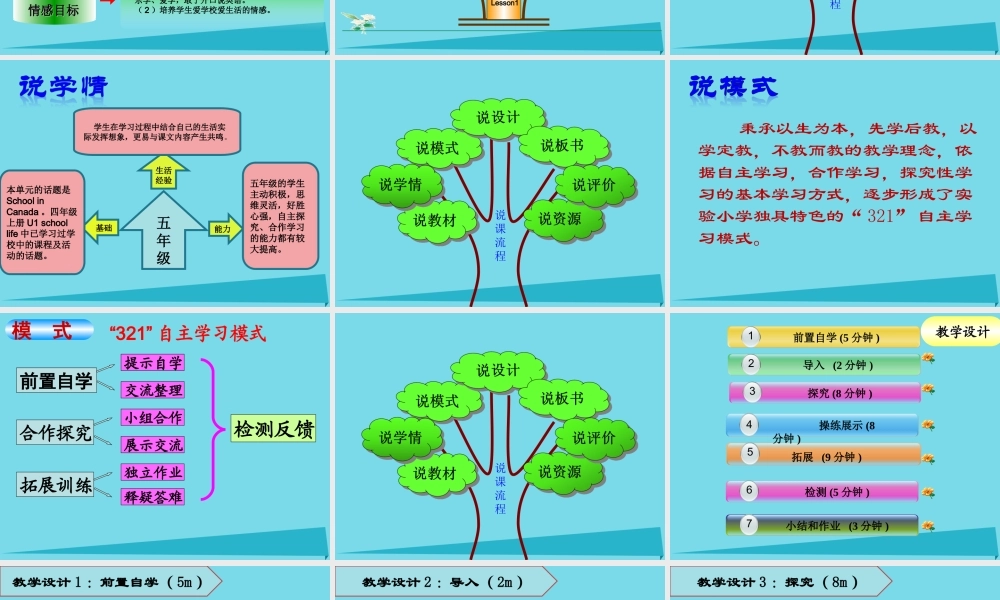 五年级英语上册 Unit 4 Lesson 1 Lucy is in a new school说课课件 鲁科版-鲁科版小学五年级上册英语课件
