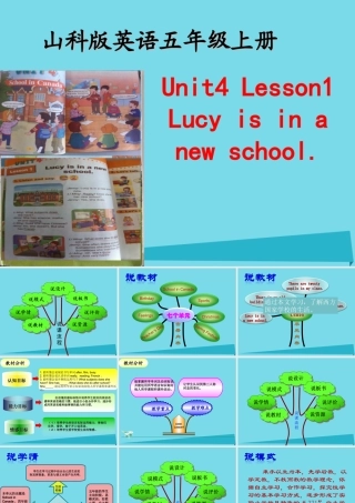 五年级英语上册 Unit 4 Lesson 1 Lucy is in a new school说课课件 鲁科版-鲁科版小学五年级上册英语课件