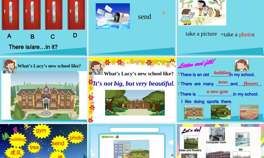 五年级英语上册 Unit 4 Lesson 2 There is an old buliding in my school课件1 鲁科版-鲁科版小学五年级上册英语课件