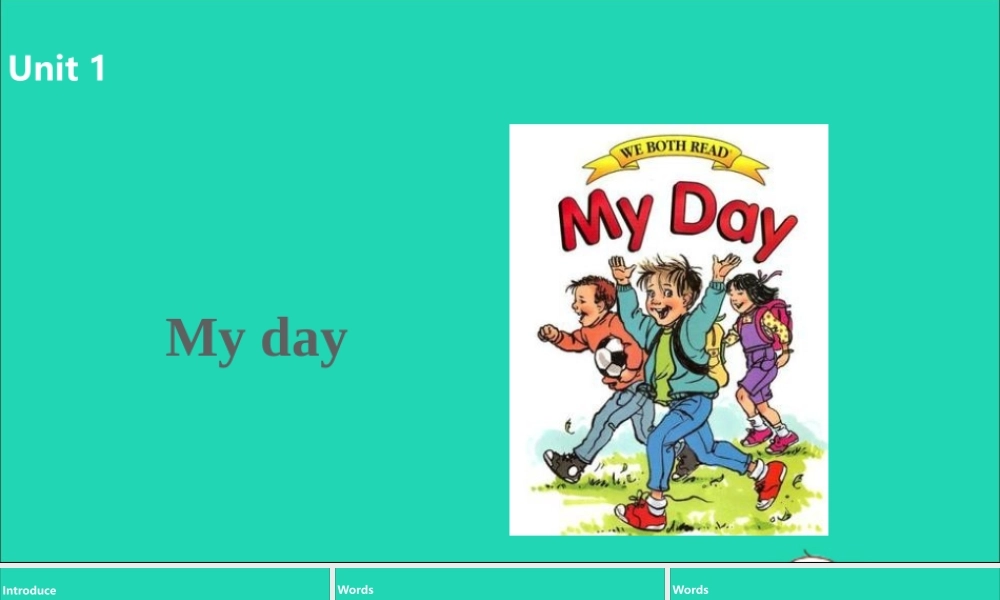 五年级英语下册 Unit 1 My day（第1课时）课件 人教PEP版-人教PEP小学五年级下册英语课件