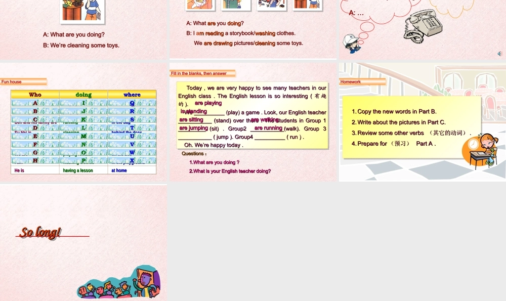 五年级英语上册Unit 6 Doing housework课件 苏教牛津版