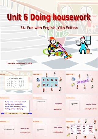 五年级英语上册Unit 6 Doing housework课件 苏教牛津版