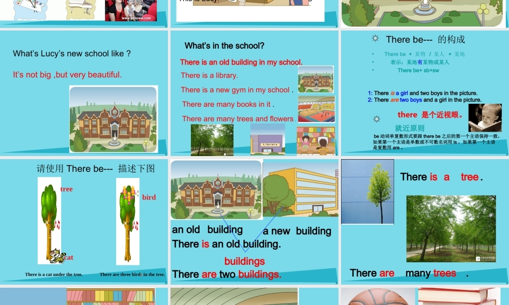 五年级英语上册 Unit 4 Lesson 2 There is an old buliding in my school课件2 鲁科版-鲁科版小学五年级上册英语课件