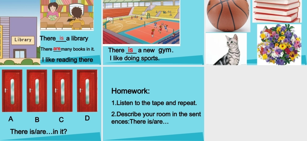 五年级英语上册 Unit 4 Lesson 2 There is an old buliding in my school课件2 鲁科版-鲁科版小学五年级上册英语课件