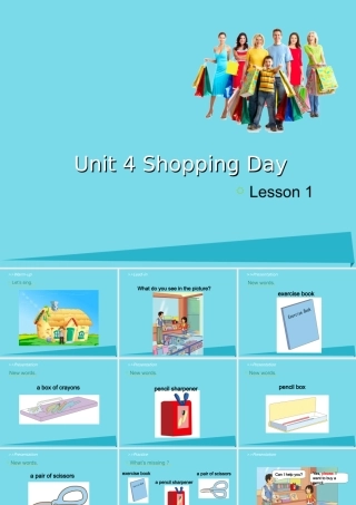 五年级英语上册 Unit 4 Shopping Day（Lesson 1）课件 人教新起点-人教新起点小学五年级上册英语课件