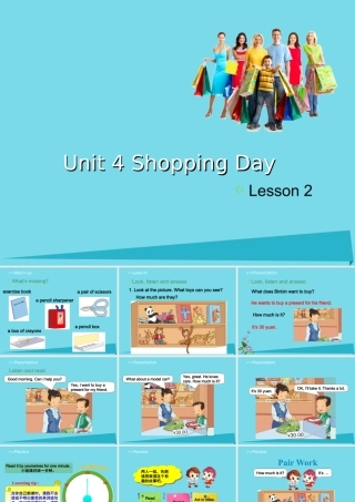 五年级英语上册 Unit 4 Shopping Day（Lesson 2）课件 人教新起点-人教新起点小学五年级上册英语课件