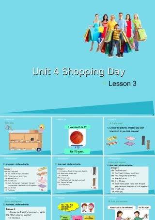 五年级英语上册 Unit 4 Shopping Day（Lesson 3）课件 人教新起点-人教新起点小学五年级上册英语课件