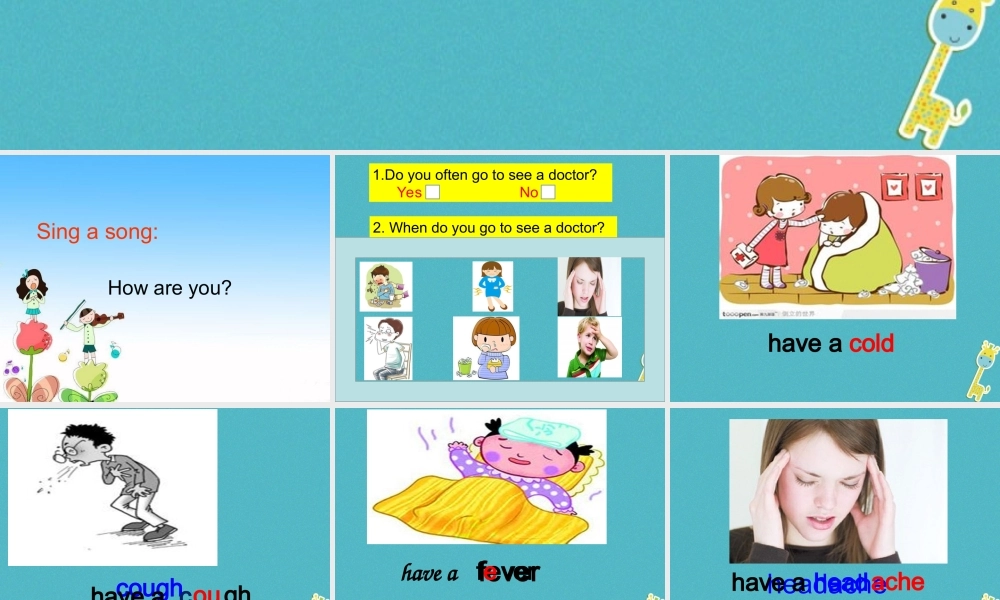 五年级英语下册 unit 7 i have a headache课件2 陕旅版-陕旅版小学五年级下册英语课件