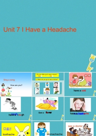 五年级英语下册 unit 7 i have a headache课件2 陕旅版-陕旅版小学五年级下册英语课件
