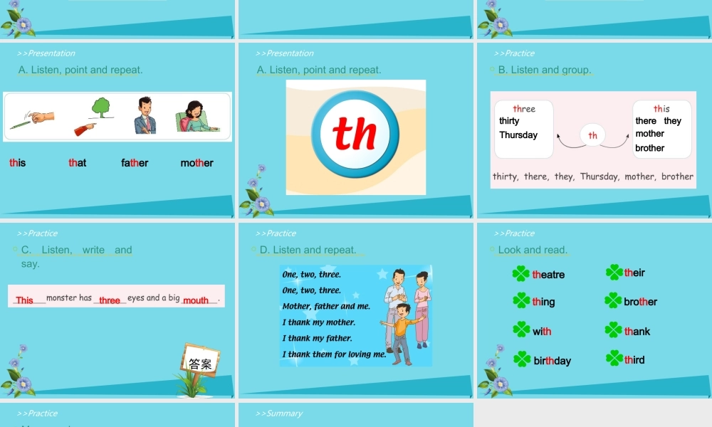 五年级英语上册 Unit 4 Shopping Day（Let’s Spell）课件 人教新起点-人教新起点小学五年级上册英语课件