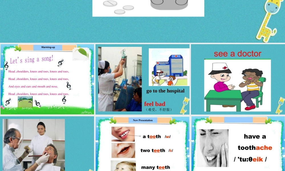 五年级英语下册 unit 7 i have a headache课件3 陕旅版-陕旅版小学五年级下册英语课件