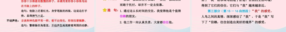 五年级语文上册 第一单元 2《珍珠鸟》 第1课时课件 冀教版-冀教版小学五年级上册语文课件