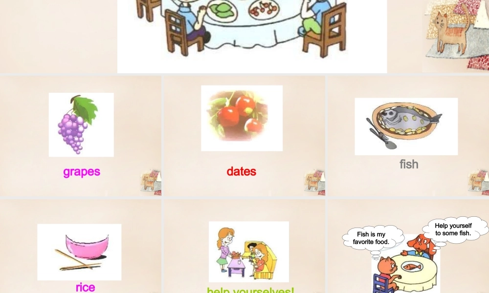 五年级英语下册 Lesson 4 Help yourselves, please课件3 陕旅版-陕旅版小学五年级下册英语课件