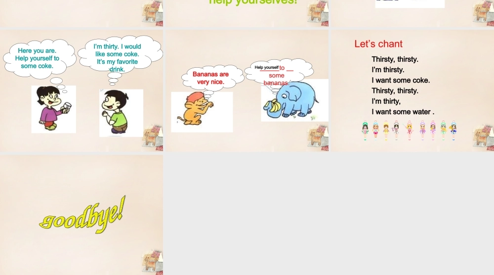 五年级英语下册 Lesson 4 Help yourselves, please课件3 陕旅版-陕旅版小学五年级下册英语课件