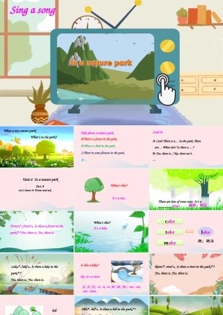 五年级英语上册 Unit 6 In a nature park Part A 第2课时上课课件+素材 人教PEP