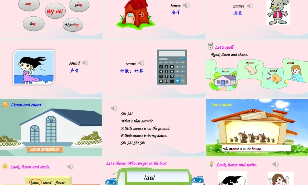 五年级英语上册 Unit 6 In a nature park Part A 第3课时备用课件+素材 人教PEP