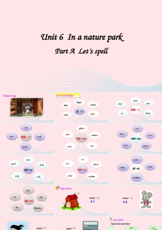 五年级英语上册 Unit 6 In a nature park Part A 第3课时备用课件+素材 人教PEP