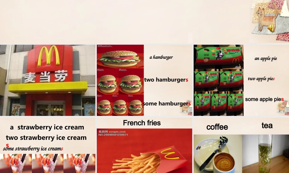 五年级英语下册 Lesson 5 Let's go to McDonald's课件4 陕旅版-陕旅版小学五年级下册英语课件