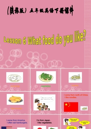 五年级英语下册 Lesson 6课件 陕旅版