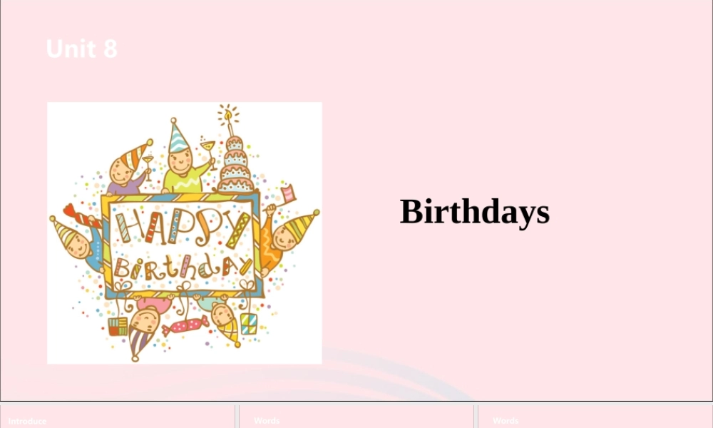 五年级英语下册 Unit 8 Brithdays（第1课时）课件 牛津版-牛津版小学五年级下册英语课件